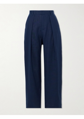 MARA HOFFMAN - + Net Sustain Marella Pleated Hemp Wide-leg Pants - Blue - US00,US0,US2,US4,US6,US8,US10,US12,US14