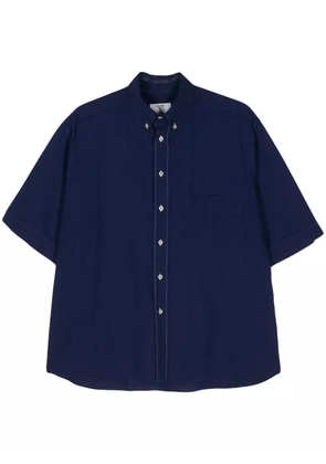 Valentino Garavani Pre-Owned 2000s VLogo-embroidery shirt - Blue