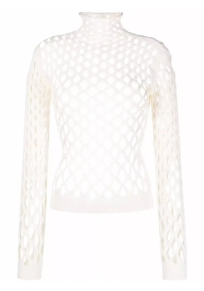 Valentino Garavani cut-out knitted jumper - White