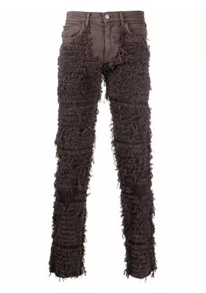 1017 ALYX 9SM frayed slim-fit jeans - Brown