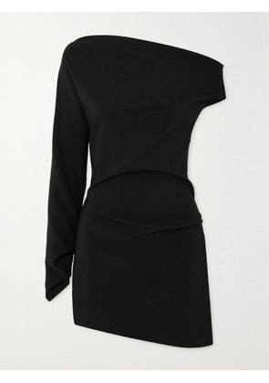 Maticevski - Aroma One-sleeve Stretch-crepe Mini Dress - Black - UK 6,UK 8,UK 10,UK 12,UK 14,UK 16