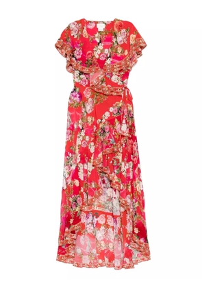 Camilla Sweet Home Alexandria Frill Sleeve Maxi dress - Red