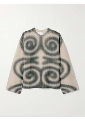 NANUSHKA - Maura Printed Ribbed Wool And Cashmere-blend Sweater - Multi - xx small,x small,small,medium,large