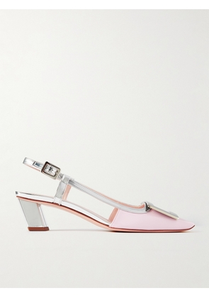 Roger Vivier - Belle Vivier Patent-leather Slingback Pumps - Pink - IT34,IT35,IT35.5,IT36,IT36.5,IT37,IT37.5,IT38,IT38.5,IT39,IT39.5,IT40,IT40.5,IT41,IT41.5,IT42