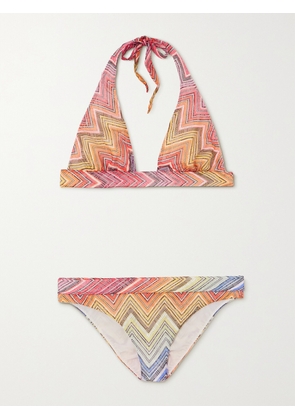 Missoni - Mare Striped Crochet-knit Halterneck Bikini - Multi - IT36,IT38,IT40,IT42,IT44,IT46,IT48