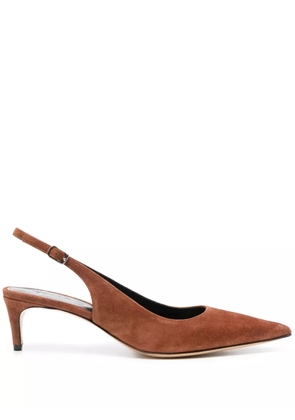 ERALDO 50mm suede pumps - Brown