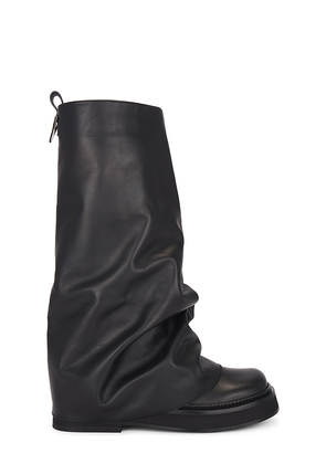 THE ATTICO Robin Combat Boot in Black. Size 36. Also in 38, 38.5, 39, 41.