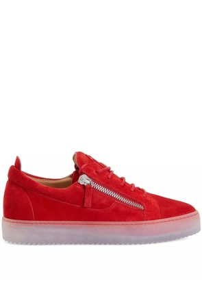 Giuseppe Zanotti Frankie double-zip low-top sneakers - Red