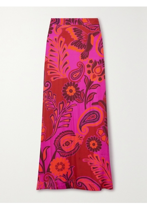 Farm Rio - + Net Sustain Printed Lenzing™ Ecovero™ Viscose Maxi Skirt - Multi - xx small,x small,small,medium,large,x large