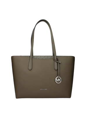 Michael Kors Green Fabric Shoulder Bag