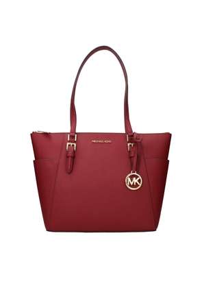 Michael Kors Red Leather Shoulder Bag