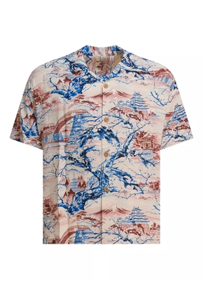 Sun Surf Japan-scenery shirt - Blue