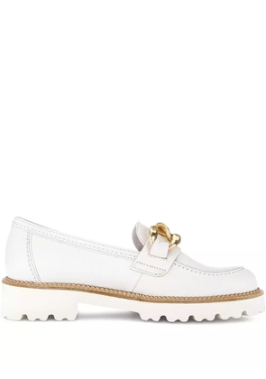 GABOR chain-link loafers - White