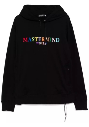 Mastermind World logo-embroidered hoodie - Black