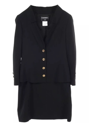CHANEL Pre-Owned 1986-1988s wool suit - Black
