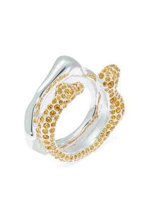 Tory Burch crystal-embellished ring - Silver