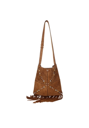 Valentino Garavani Brown Leather Crossbody Bag