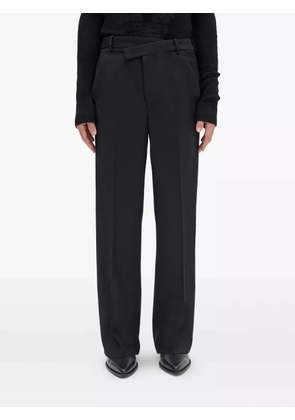 Ann Demeulemeester wrap-front wool pants - Black