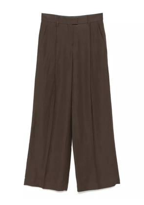 Brunello Cucinelli pleat-detailing trousers - Brown