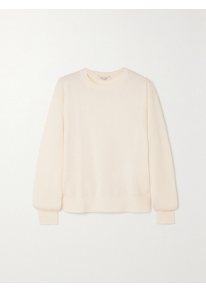 Max Mara - Leisure Magico Wool And Cashmere-blend Sweatshirt - White - x small,small,medium,large,x large