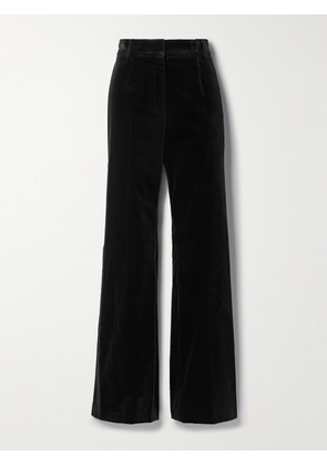 Nili Lotan - Corette Cotton-blend Velvet Flared Pants - Black - US0,US2,US4,US6,US8,US10