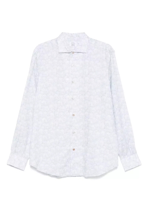 Mazzarelli floral-print shirt - Blue