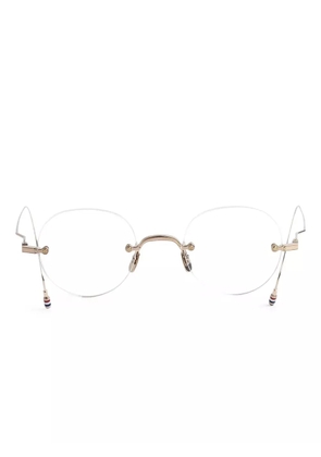 Thom Browne Eyewear round-frame glasses - Gold