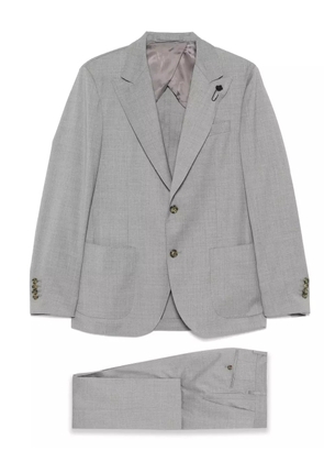 Lardini brooch-detail suit - Grey