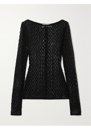 RÓHE - Stretch Cotton-blend Lace Top - Black - FR 34,FR 36,FR 38,FR 40,FR 42,FR 44