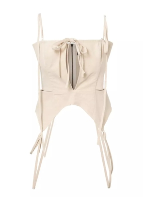 Elena Velez corset top - Neutrals