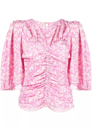 ISABEL MARANT Lidiane ruched blouse - Pink