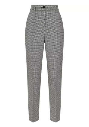 Dolce & Gabbana houndstooth wool trousers - Brown