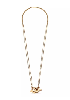 Ferragamo Double Gancini pendant necklace - Gold