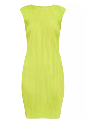 Pleats Please Issey Miyake plissé sleeveless minidress - Green