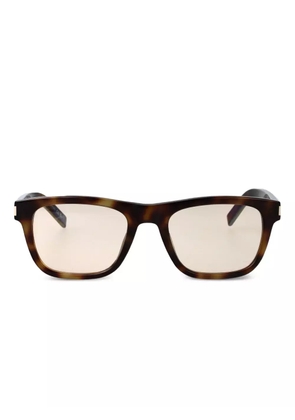 Saint Laurent Eyewear rectangle-frame sunglasses - Brown