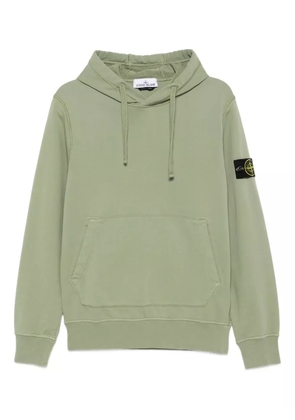 Stone Island Compass-motif hoodie - Green