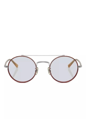 Oliver Peoples round-frame glasses - Brown