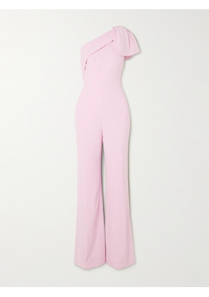ROLAND MOURET - One-shoulder Cady Jumpsuit - Pink - UK 6,UK 8,UK 10,UK 12,UK 14,UK 16