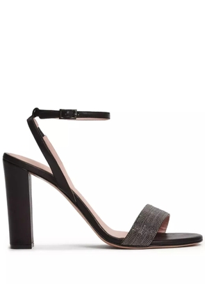 Fabiana Filippi bead-embellished block-heel sandals - Black