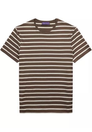 Ralph Lauren Purple Label striped T-Shirt - Brown