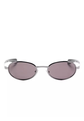 Gucci Eyewear oval-frame sunglasses - 001 dark ruthenium