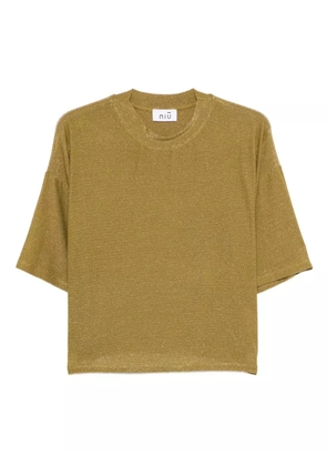 Niu glitter-effect T-shirt - Green