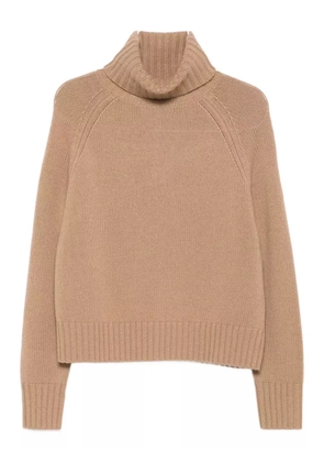 Allude turtleneck raglan-sleeve sweater - Neutrals