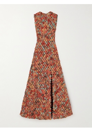 Ulla Johnson - Ramona Open-back Ruched Cotton And Silk-blend Gown - Pink - x small,small,medium