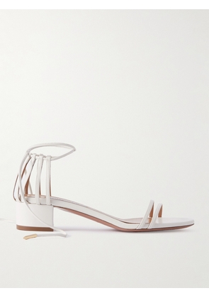 Aquazzura - Straight To Heaven Leather Sandals - White - IT35,IT35.5,IT36,IT36.5,IT37,IT37.5,IT38,IT38.5,IT39,IT39.5,IT40,IT40.5,IT41,IT41.5,IT42