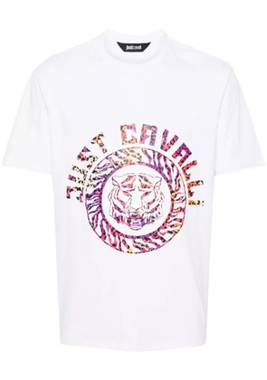 Just Cavalli logo-print cotton T-shirt - White