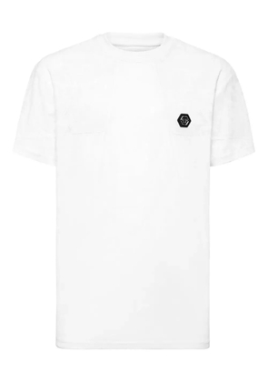 Philipp Plein jacquard crest T-shirt - White