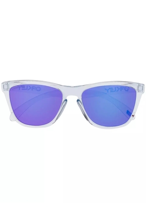 Oakley transparent square frame sunglasses - White