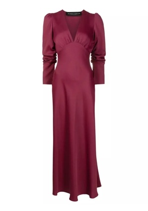 Gloria Coelho plunging V-neck maxi dress - Red