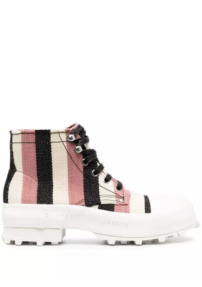 CamperLab Traktori striped ankle boots - Neutrals